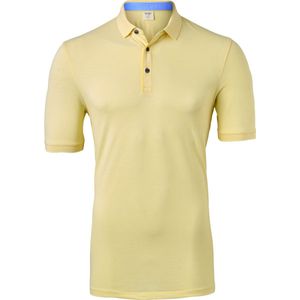 OLYMP Level 5 body fit poloshirt - stretch - geel melange - Maat: XL