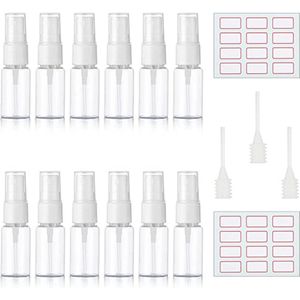 Spray Bottle - Mist Spray Bottle / Refillable Roller Bottles - For Cleaning, Perfumes, Essential Oils – Travel Size 12pcs 10ml