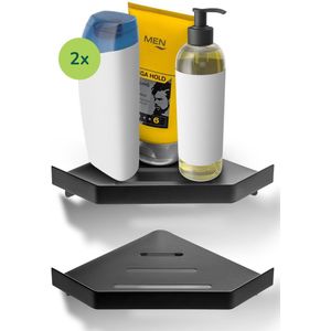 TATAY Doucheplank Resistente | 100% Roestvrij | Douche Rek Zonder Boren | Moderne Design Hanger | Vochtbestendig | Draagkrachtig | 10 Jaar Garantie | 28 x 12,8 x 38,5 cm