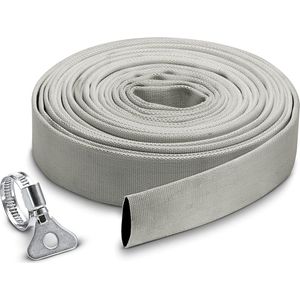 Platte slang 10 m extra strong (1 1/4 inch) voor dompelpompen - max. werkdruk 5 bar