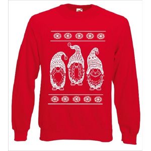 Gnome kersttrui *Foute Kersttrui * Dames & Heren - Christmas Sweater - Kerst trui Mannen & Vrouwen Maat M