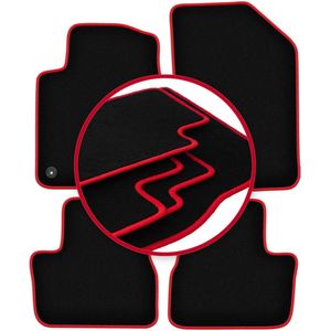 CARLUX-RED automatten voor: Peugeot 208 I hatchback (2012-2019)