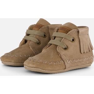 Shoesme Bp24w008 Sneakers - Leren Sneaker - Unisex - Taupe - Maat 18