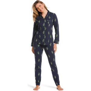 Pastunette Dames Deluxe Pyjama Donkerblauw 46