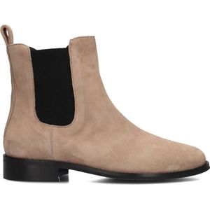 Notre-V 3422 Enkellaarsjes - Enkelboots met rits - Dames - Taupe - Maat 39