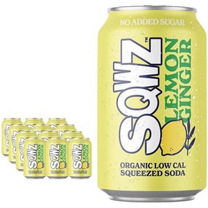 SQWZ Lemon Ginger BIO 12 blikjes x 33 cl