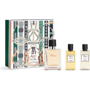 Hermès Terre d'Hermès Giftset - 50 ml eau de toilette spray + 40 ml showergel + 40 ml aftershave lotion - cadeauset voor heren