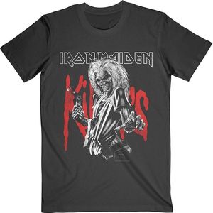 Iron Maiden - Killers Eddie Large Graphic Distress Heren T-shirt - XL - Zwart