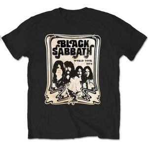 Black Sabbath - World Tour 1978 Heren T-shirt - XL - Zwart