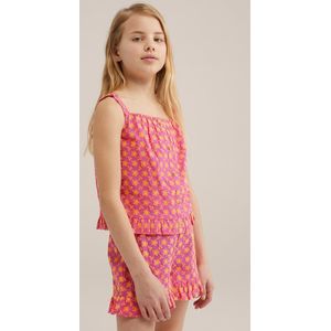 WE Fashion Meisjes top met sierknopen