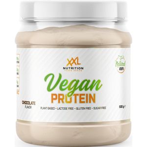 XXL Nutrition - Vegan Fit Protein - Eiwitpoeder, Erwten Eiwit Isolaat, Proteïne Shake - 100% Plantaardig - Chocolade - 500 gram