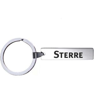 Sleutelhanger Met Naam - Sterre - RVS