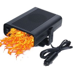 Draagbare 12V 120W Autoverwarming Koelventilator - Auto Sigarettenaansteker Verwarmer - Snelle Ontdooiing - Voorruitventilator Autokachel 12 volt verwarming