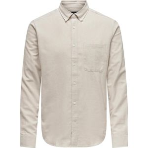 Only & Sons Overhemd Onsgudmund Slim 1-pkt Solid Shirt N 22027307 Silver Lining Mannen Maat - XS