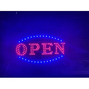 LED bord Tekst: ""OPEN"" 48x25 cm|Laat zien dat je (weer) OPEN bent!