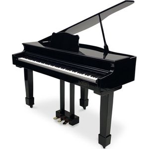 Bolan GP-1 digitale vleugel zwart hoogglans - babyvleugel - elektrische piano 88 toetsen - gewogen toetsen - bluetooth verbinden met mp3 en midi