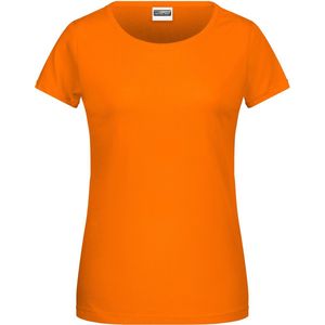 James and Nicholson - Dames T-Shirt (Oranje/Wit) Maat XXL - EK-WK-Olympische Spelen
