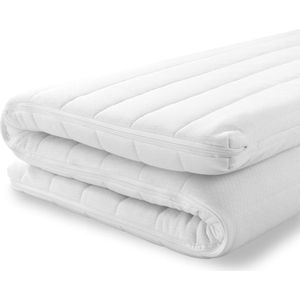 EasyBedden® Topper - Topdekmatras 120x220 - Koudschuim HR45 Hybrid  - Luxe Tijk - 6 cm dik - Orthopedisch - Actie !!!