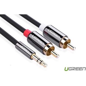 3.5mm Jack male to 2RCA male cable metal connector 1.5M