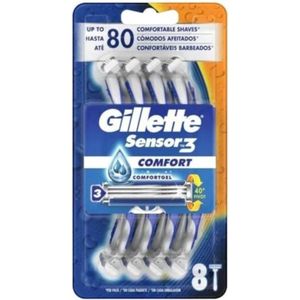 Gillette Sensor 3 wegwerpscheermesjes Comfort 8's