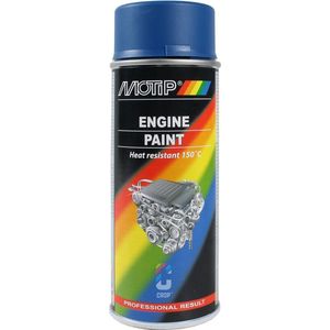 Motip engine paint / motorblokken lak blauw (04094) - 400 ml.