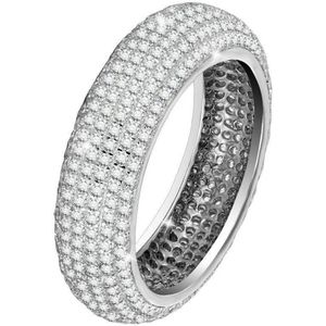 Di Lusso - Ring Nouméa - Zirkonia - Zilver 925 - Dames - 19.00 mm