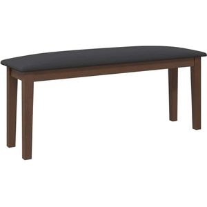 vidaXL - Bank - cm - massief - hout - rubber - bruin
