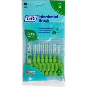 6x TePe Interdentale Ragers Original 0,8 mm Groen 8 stuks