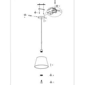 Steinhauer Sparkled Light Hanglamp Met Groene Kap Ø50cm