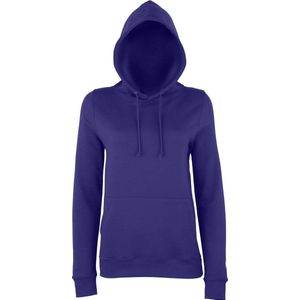 Awdis Gewoon Hoods Vrouwen/dames Girlie College Pullover Hoodie (Paars)