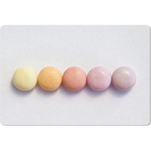 Bureau mat - Pastelkleurig snoepgoed - 60x40