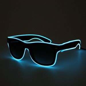 LED Bril Blauw Licht - Lichtgevende Bril - Bril met LED verlichting - Bril met Licht - Feestbril - Party Bril