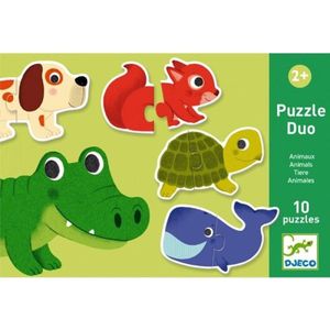 Peuterpuzzel Djeco Duo Dieren (10 x 2 stukjes)