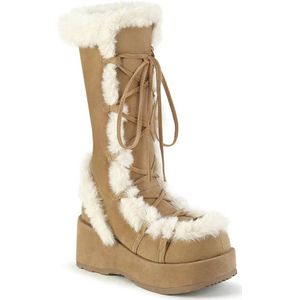 DemoniaCult - CUBBY-311 Plateau Laarzen - US 8 - 38 Shoes - Creme