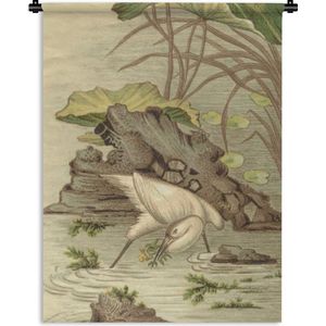 Wandkleed Aziatische schilderkunst - Illustratie uit L'Ornement Polychrome Wandkleed katoen 150x200 cm - Wandtapijt met foto