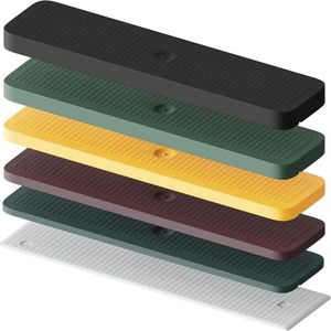 Premium beglazingsblokken - 24 x 100 mm - 600 stuks - Made in Germany - kunststof afstandhouders - set van 1 2 3 4 5 6 mm