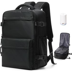 Vacuum Rugzak - Travel - Backpack - Airbag - Reistas - Handbagage Vacuüm - Grote Reisrugzak voor Dames en Heren - Inclusief draadlose pomp - Waterdicht - 50 Liter