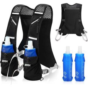 Reflecterend Hardloopvest met Verstelbare Hydratatie en Opbergruimte voor Actieve Avonturen