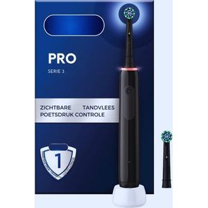 Pro Series 3 Elektrische Tandenborstel - Zwart - Krachtige Reiniging Voor Een Stralende Glimlach