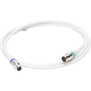 Kopp coax kabel - 1.5 mtr - Recht/recht - 4G - Wit