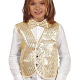 Gilet Pailletten Goud - kinderen