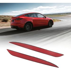 1 Paar Achterbumper Reflector 1495817 00 C Links Rechts - Bumper Reflector - Set Vervanging - Voor Model Y 2020 Tot 2023 - Rood .