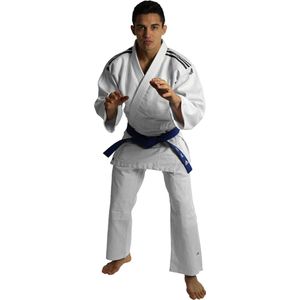 adidas Judopak J350 Club Junior  Judopak - Unisex - wit/zwart Maat/ Lichaamslengte 140 cm