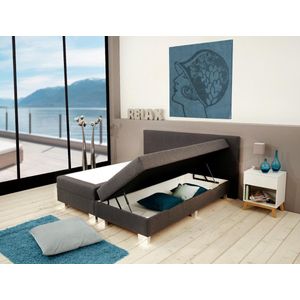 Luxe Opberg Boxspring Brooklyn 160x200 zwart