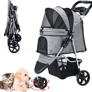 Equivera Hondenbuggy - Honden Buggy - Hondenbuggy's - Hondenbuggy All Terrain - Hondenbuggy Comfort - Hondenwagen - Kinderwagen voor Hond - Kinderwagen voor Honden