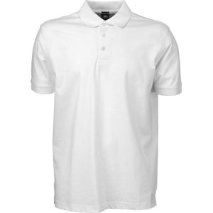 Tee Jays Heren Luxe Stretch Short Sleeve Polo Shirt (Wit)