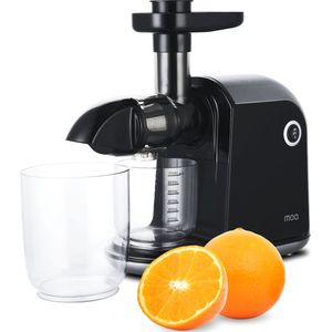 MOA Horizontale Slowjuicer - Voor Groente en Fruit - Droge pulp - 700 ml - Sapcentrifuge - Zwart - SJ15G