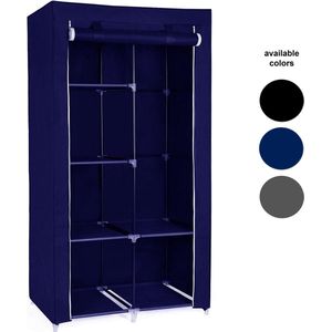 Herzberg - Opberg garderobe - blauw - 110x74x35 cm