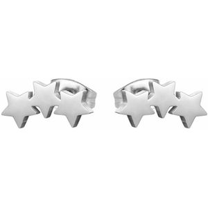 Fako Bijoux® - Oorbellen - Steker - RVS - Stainless Steel - Sterretjes