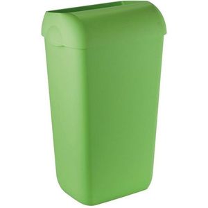 WillieJan Marplast afvalbak -Groen – 23 liter – met hidden cover – muurbevestiging of vrijstaand